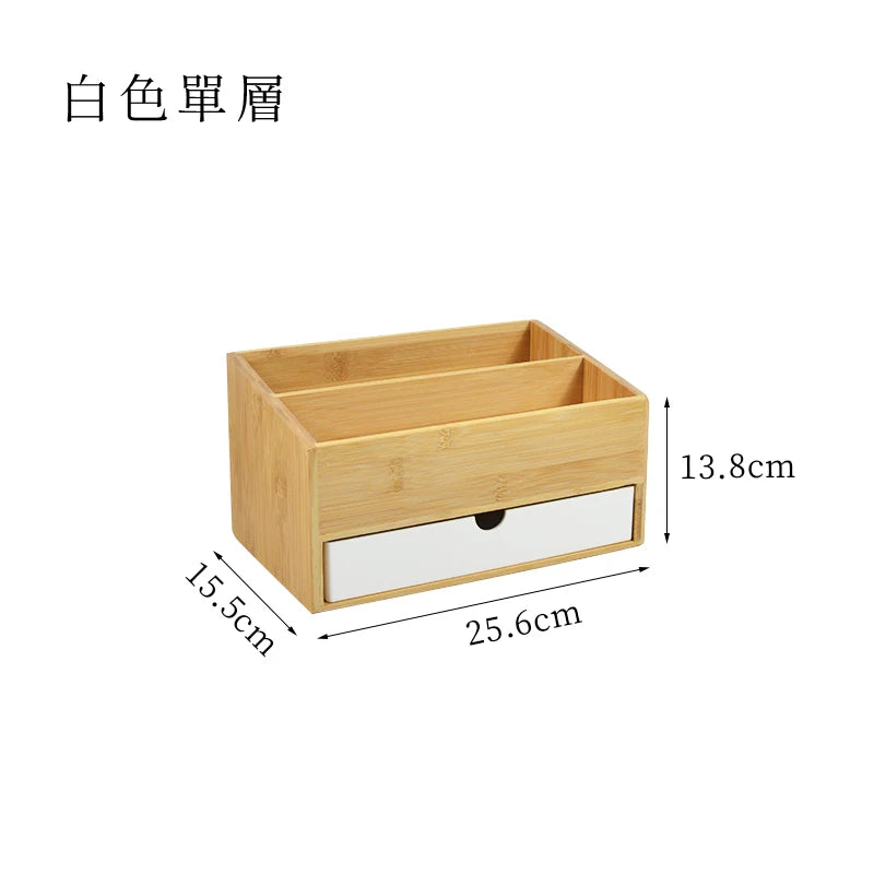 【Zhubai Home】Japanese Desktop Cosmetics Lipstick Jewelry Storage Box Drawer Dressing Table Skin Care Finishing