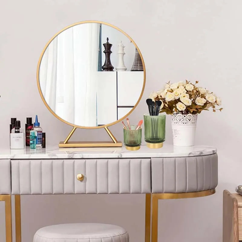 360° Rotating Luxury Makeup Brush Holder Nail Polish Eyebrow Pencil Lipstick Organizer Cosmetic Storage Box Jewelry Container