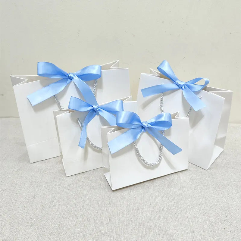 White Gift Bag Jewelry Lipstick Multicolor Bow Ribbon Gift Box Birthday Party / Pajama Wig Graduation Celebration Gift Packaging