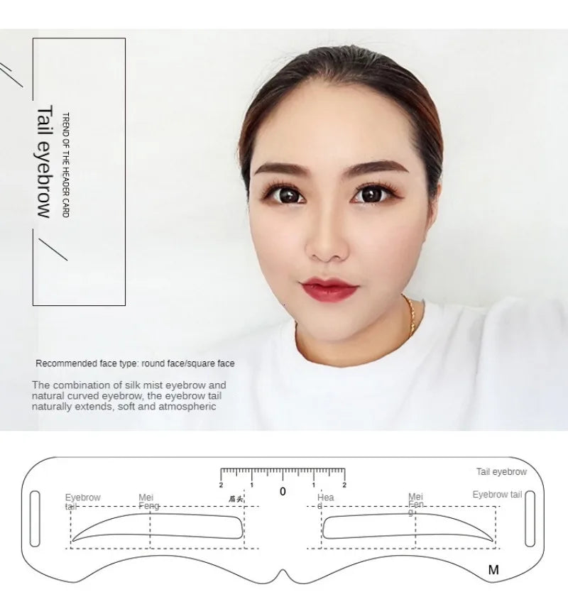 6 Style Fixable Eyebrow Stencil Grooming Shaper Template Reusable Stickers Make Up Tools For Eye Brow Stamp Cosmetic