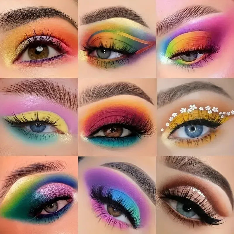 40 Color Eye shadow Palette Make-up for Women with Brushes Nude Eyeshadow Palette Glitter Matte Pigmented Powder Eye Cosmetics