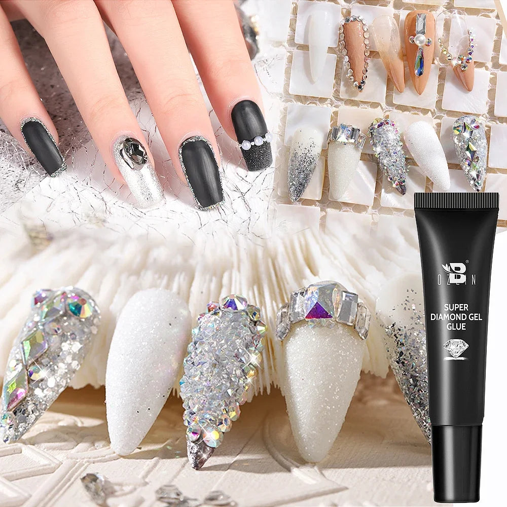 AWStorG 15ml One Step Gel Polish 9 In 1 Diamond Top Coat  Reinforce Long Lasting UV Soak Off Gel Varnish High Light Nail Art