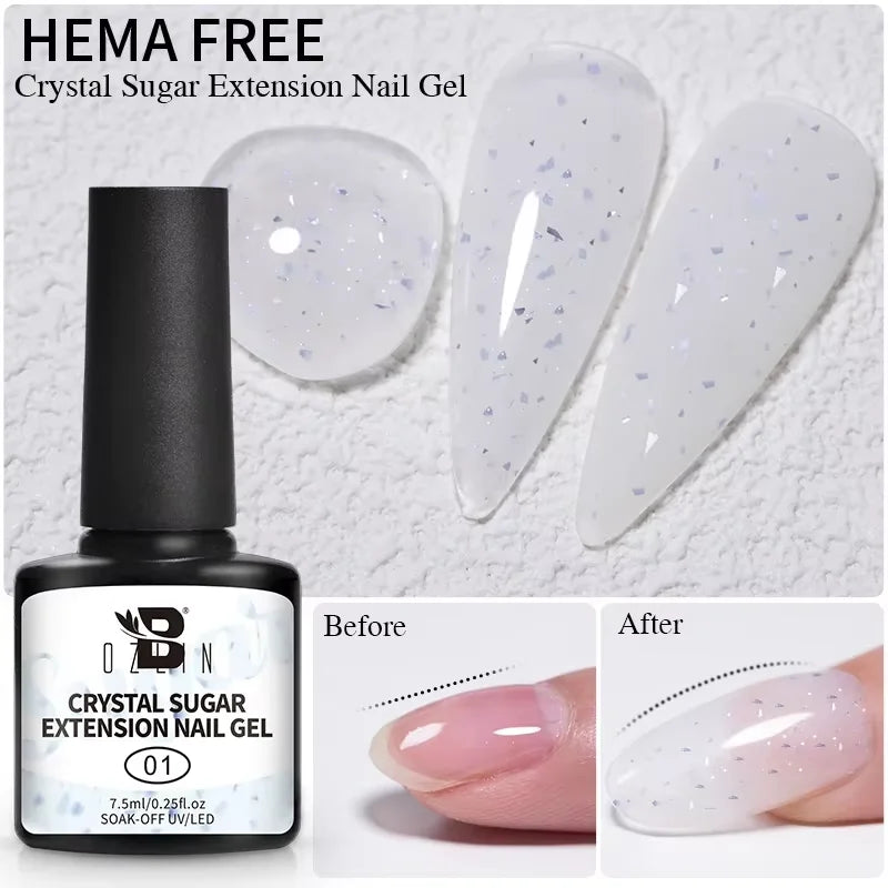 AWStorG 15ml One Step Gel Polish 9 In 1 Diamond Top Coat  Reinforce Long Lasting UV Soak Off Gel Varnish High Light Nail Art