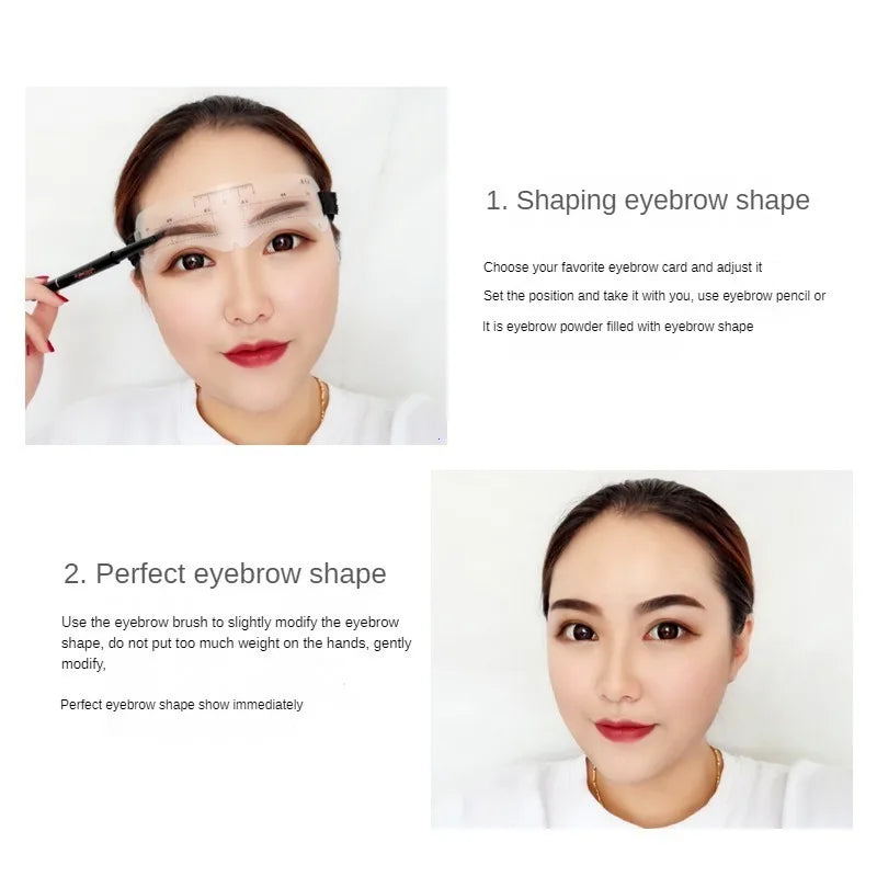 6 Style Fixable Eyebrow Stencil Grooming Shaper Template Reusable Stickers Make Up Tools For Eye Brow Stamp Cosmetic