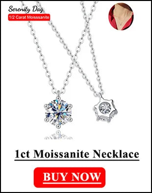 Serenity 1/2ct Green Moissanite Pendant Necklace Women Anniversary Gift S925 Sterling Silver Sparkling Neck Chain Fine Jewelry