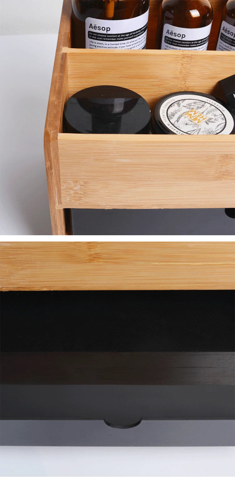 【Zhubai Home】Japanese Desktop Cosmetics Lipstick Jewelry Storage Box Drawer Dressing Table Skin Care Finishing