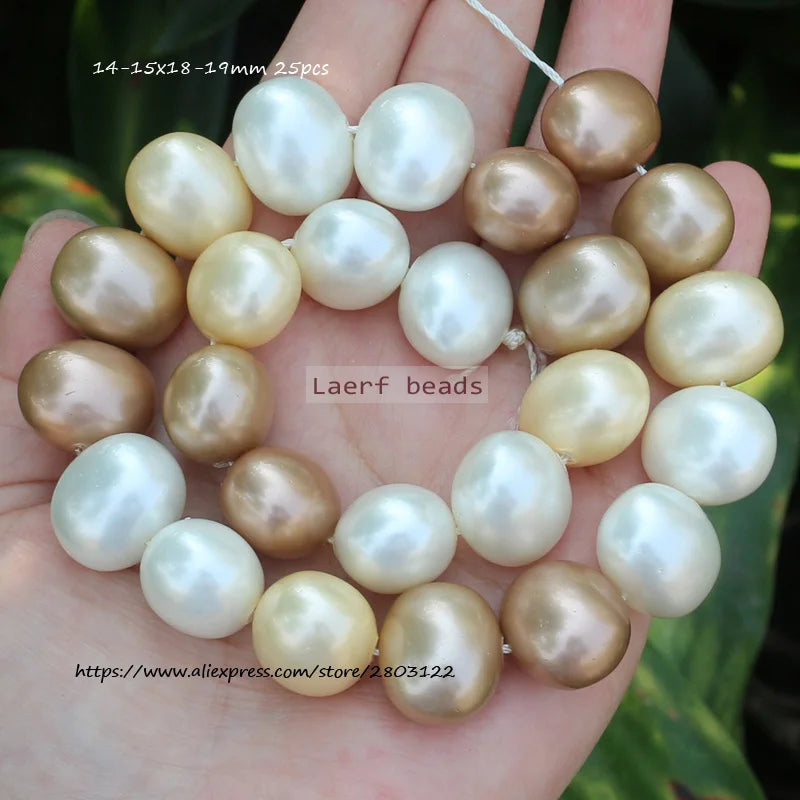 Shell Pearl Oval Water Drop 15inch, Many shapes ,For DIY Jewelry Making ! Necklace ,Bracel