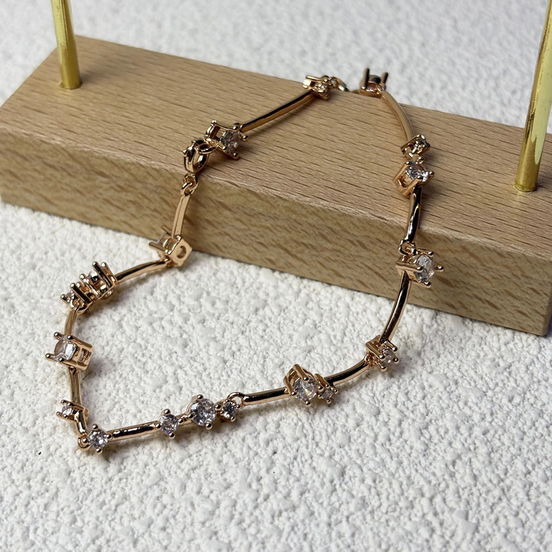 2025 Original Sparkling Crystal with Pearl Fine Jewelry Set Fashion Chain Necklace Earrings Bracelet Ring for Women Wedding Gift