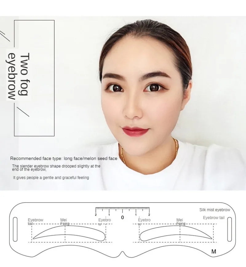 6 Style Fixable Eyebrow Stencil Grooming Shaper Template Reusable Stickers Make Up Tools For Eye Brow Stamp Cosmetic