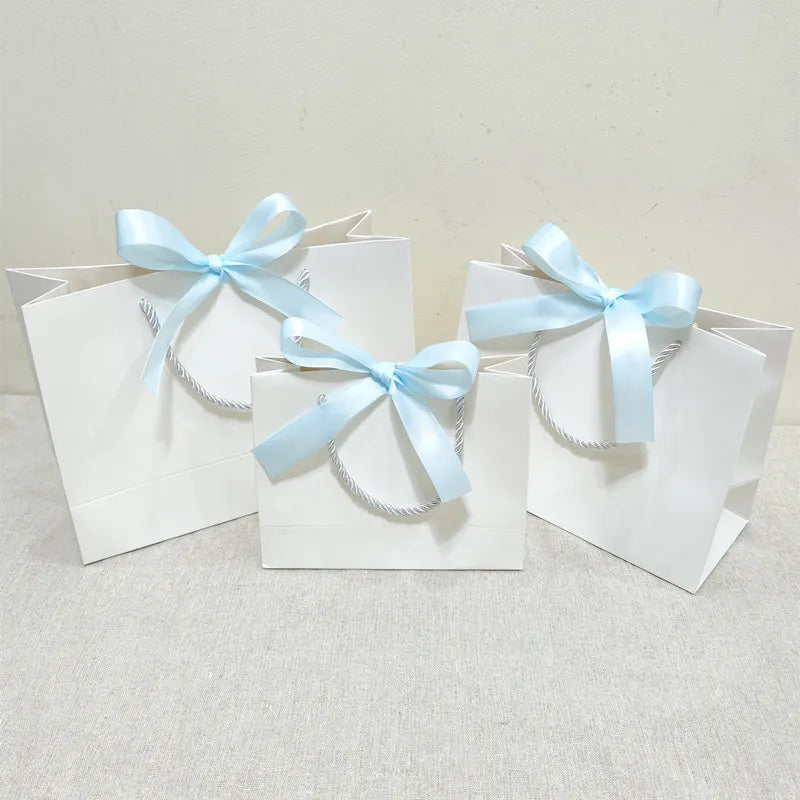 White Gift Bag Jewelry Lipstick Multicolor Bow Ribbon Gift Box Birthday Party / Pajama Wig Graduation Celebration Gift Packaging