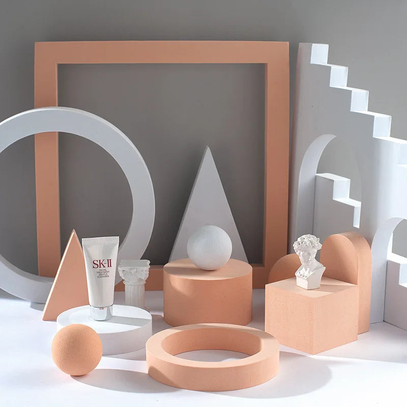 Ins Photography Accessories Geometric Cube Kits Background  Art Photo Props for Lipstick Jewelry Toy Skincare Beauty products