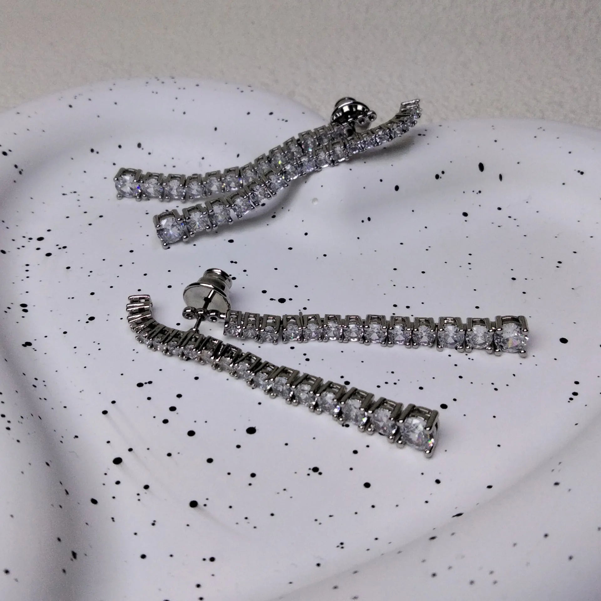 2025 Original Sparkling Crystal with Pearl Fine Jewelry Set Fashion Chain Necklace Earrings Bracelet Ring for Women Wedding Gift