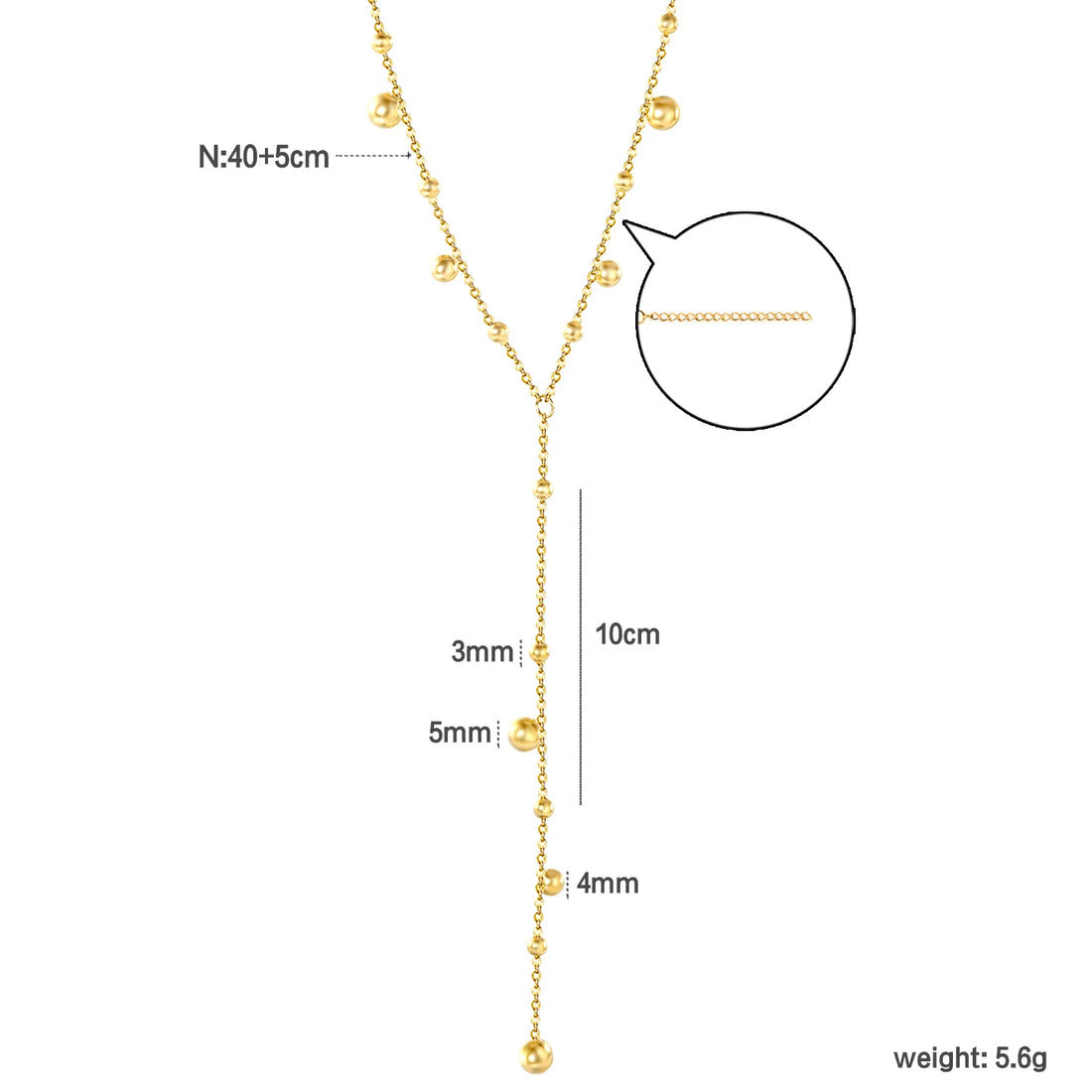 LUXUSTEEL Colorful Water Droplet Women Pendant Necklace Stainless Steel Round Cubic Zirconia Female Chain Necklace Jewelry Gift