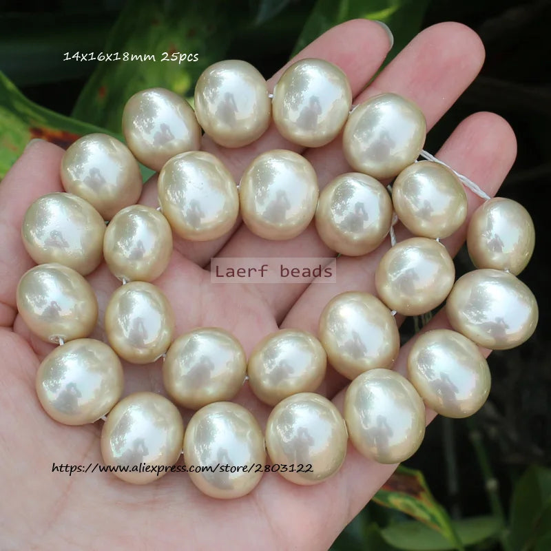 Shell Pearl Oval Water Drop 15inch, Many shapes ,For DIY Jewelry Making ! Necklace ,Bracel