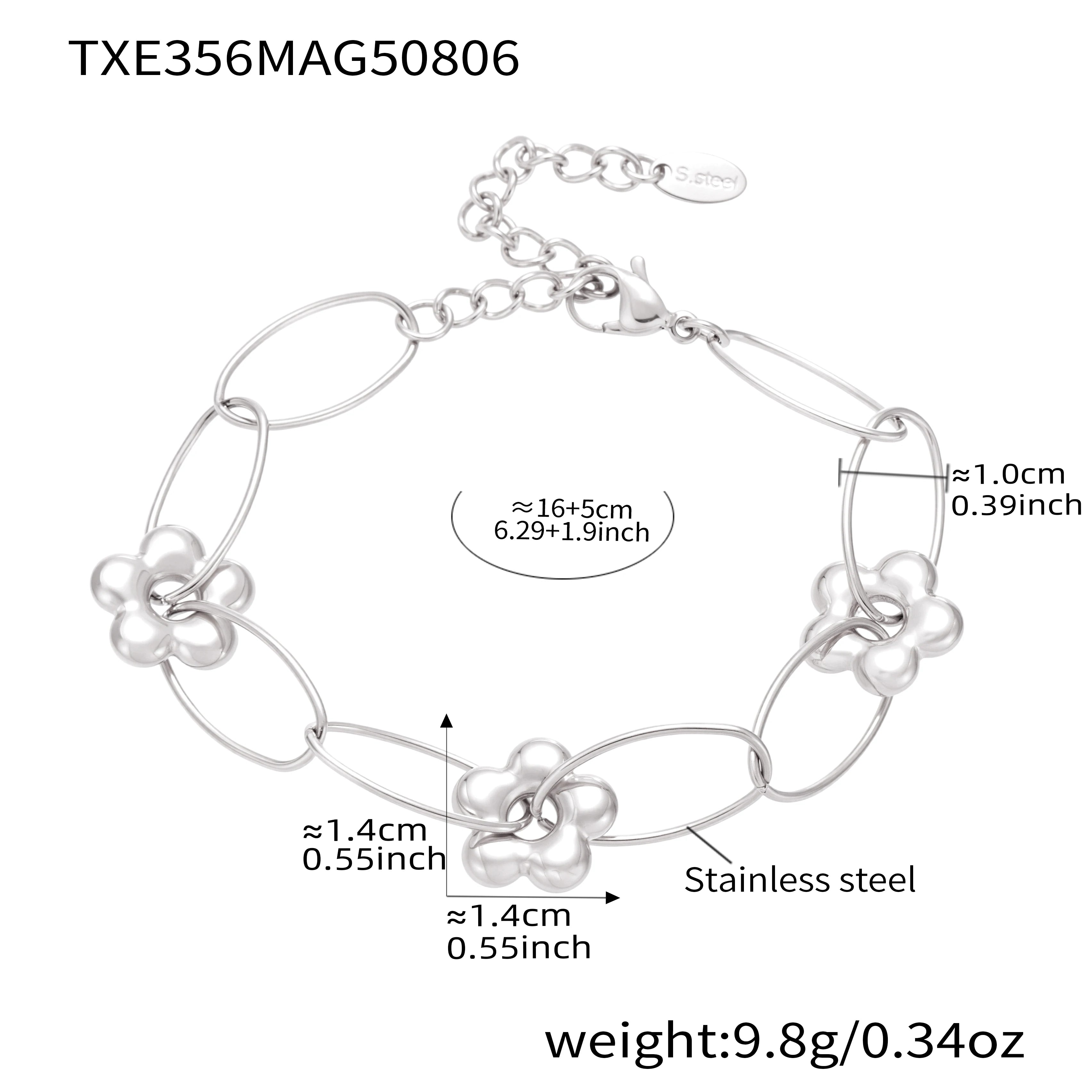 Chain Necklace Bracelet In Stainless Steel With 18k Gold Plated Waterproof Non Tarnish Bracelets Necklaces Jewelry Set For Women