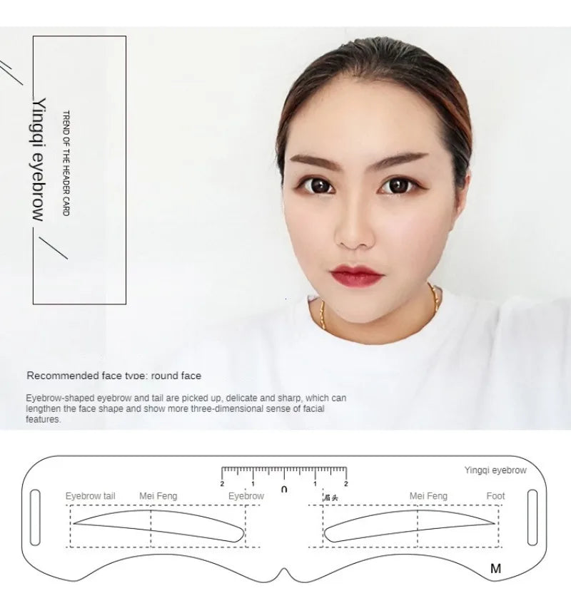 6 Style Fixable Eyebrow Stencil Grooming Shaper Template Reusable Stickers Make Up Tools For Eye Brow Stamp Cosmetic