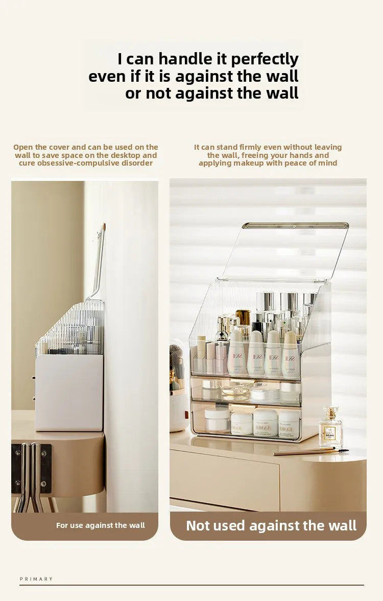 Desktop Makeup Container Drawer Large Box Cosmetic Large Capacity Storage Nail Jewelry Container Sundries Lipstick Organizer