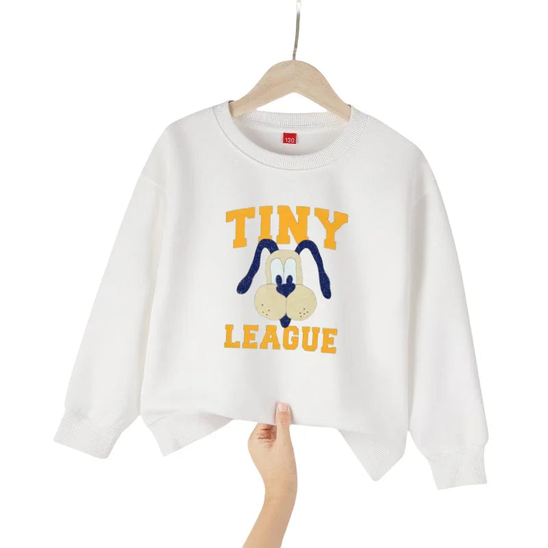 Boys Graphic Sweatshrits 2025 Spring Cotton Tops for Girls Long Sleeve Children Pullovers Cartoon Toddler Outerwear Kids Hoodies