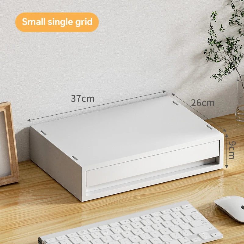 6-Tier Desk Organizer with Drawers Box Office Supplies Jewelry Cosmetics Storage Portable Divider Box Lipstick Skincare Holder