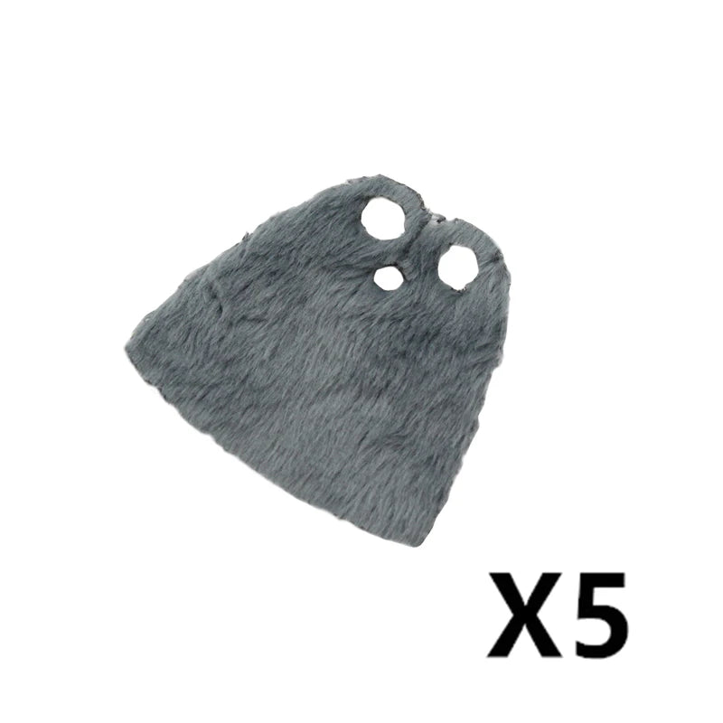 Medieval Military MOC Castle Knight Accessory Building Blocks Warhorse Cape Plush Coat Vest Shield Flag Kit Mini Toy Bricks Gift