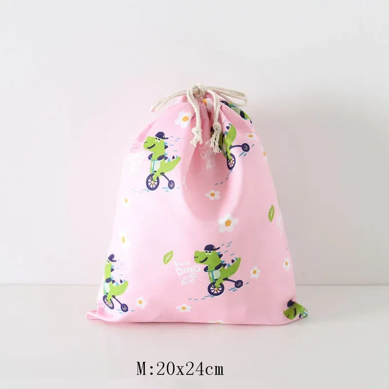 Women Girls Jewelry Lipstick Cosmetic Tote Rope Pouch String Bag Cute Small Large Coin Purse Key Earphone Drawstring Storage Bag