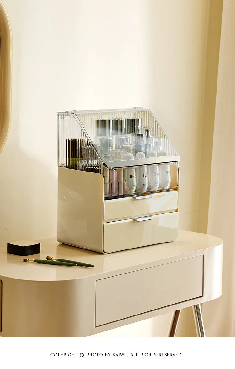 Desktop Makeup Container Drawer Large Box Cosmetic Large Capacity Storage Nail Jewelry Container Sundries Lipstick Organizer