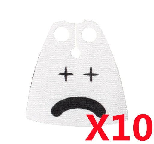 Medieval Military MOC Castle Knight Accessory Building Blocks Warhorse Cape Plush Coat Vest Shield Flag Kit Mini Toy Bricks Gift