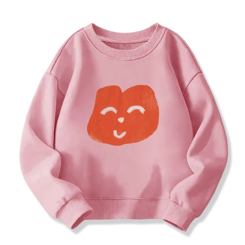 Boys Graphic Sweatshrits 2025 Spring Cotton Tops for Girls Long Sleeve Children Pullovers Cartoon Toddler Outerwear Kids Hoodies