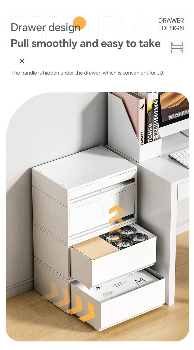 6-Tier Desk Organizer with Drawers Box Office Supplies Jewelry Cosmetics Storage Portable Divider Box Lipstick Skincare Holder