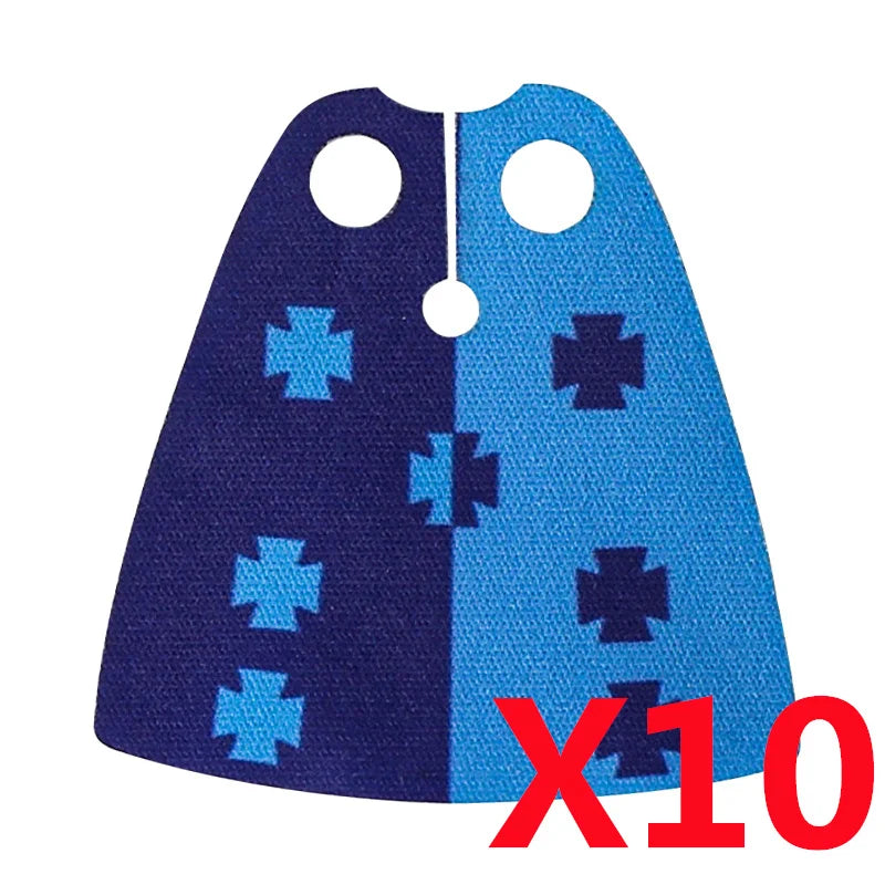 Medieval Military MOC Castle Knight Accessory Building Blocks Warhorse Cape Plush Coat Vest Shield Flag Kit Mini Toy Bricks Gift