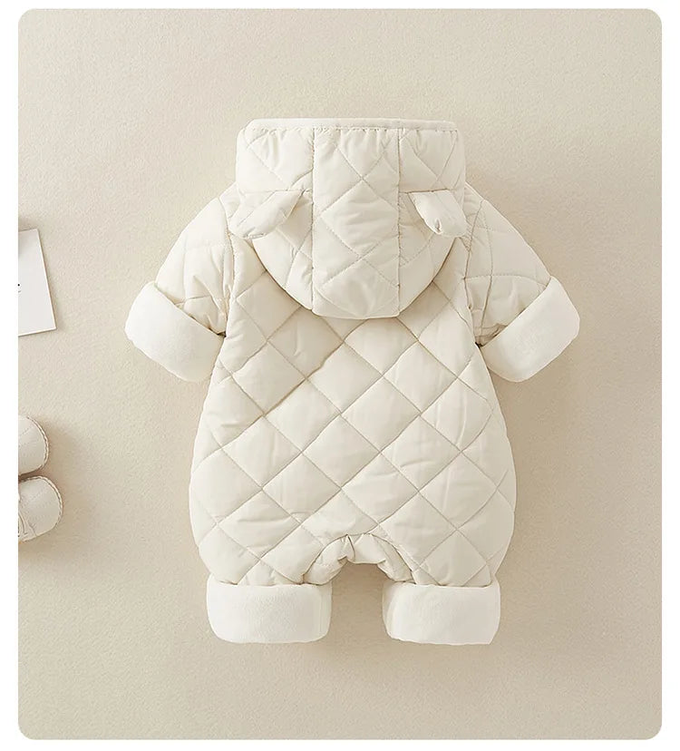 Winter Newborn Clothes Baby Girl Clothes Thickened Baby Jumpsuit Warm Baby Romper Cotton Jacket Romper Boy Overalls Toddler Coat