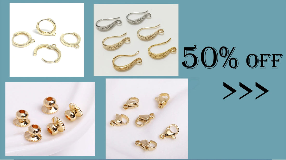 4MM 18K Gold Plated Flower Cup Pearl Pendant Mounting Connectors With Cap And Peg For DIY Jewelry Making Accessories Wholesale